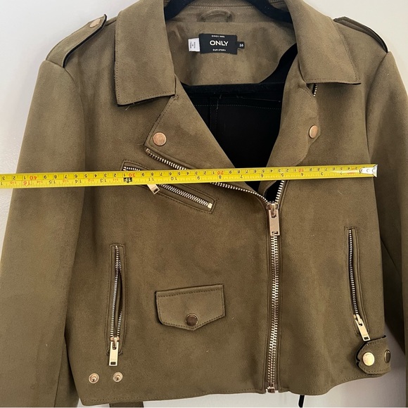 ONLY military suede jacket size EU 38 - Picture 4 of 7